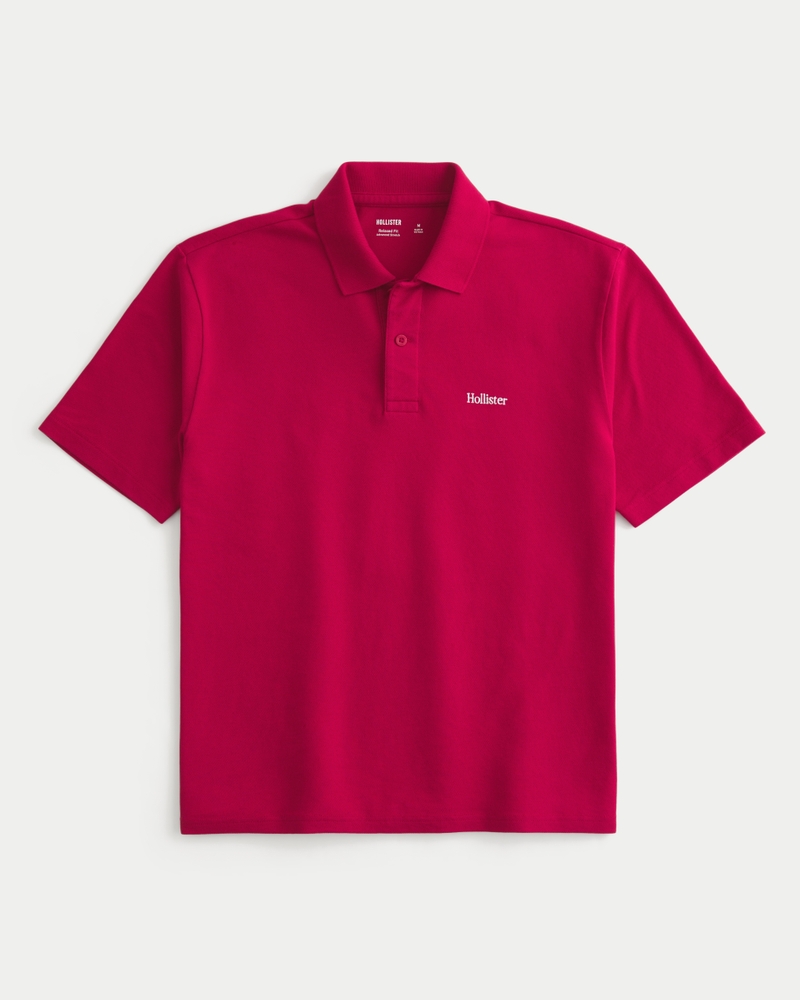 lässiges poloshirt mit logo