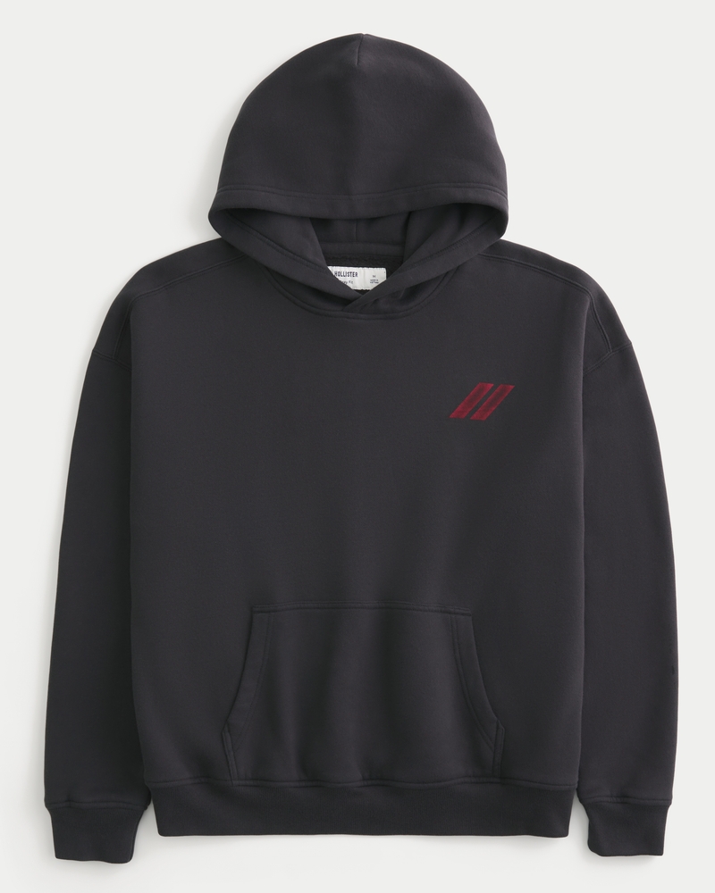 hoodie mit leopardenmuster im dodge hellcat-stil kastenförmig geschnitten
