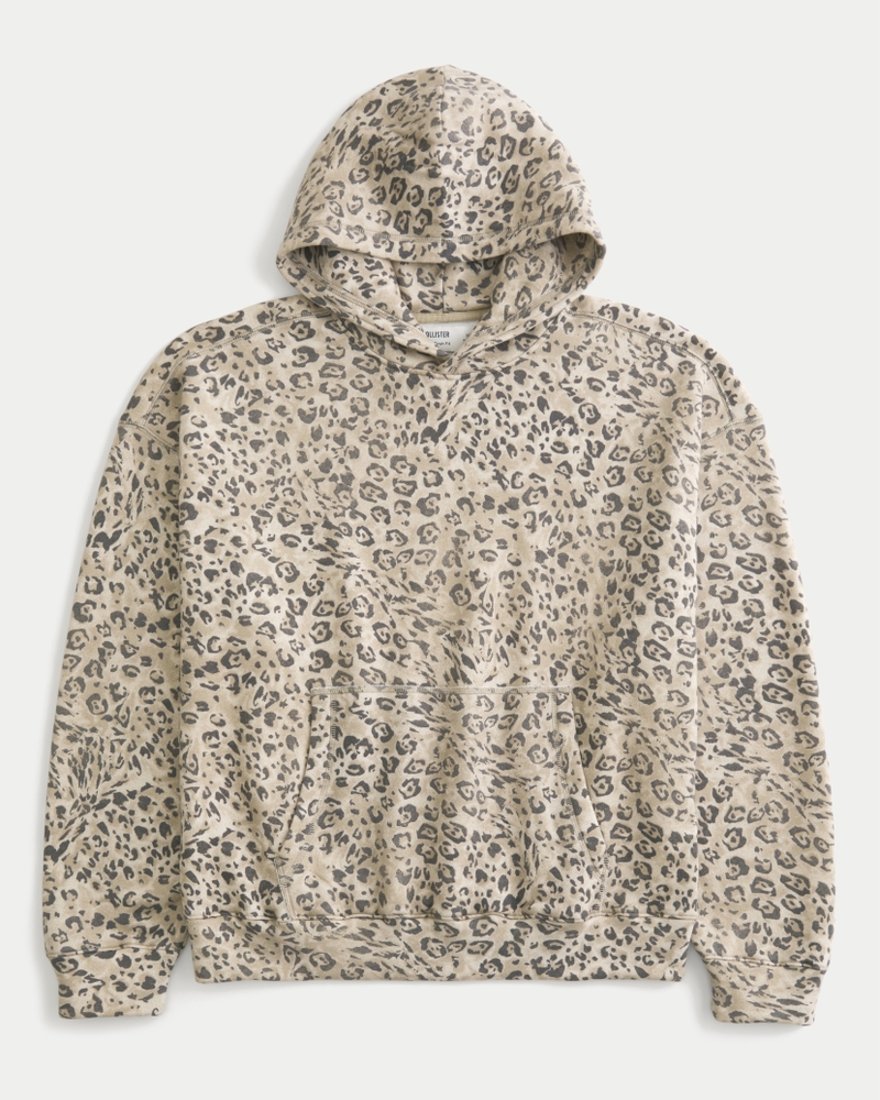 kapuzenpullover im taschenstil mit kordelzug und sternenapplikation