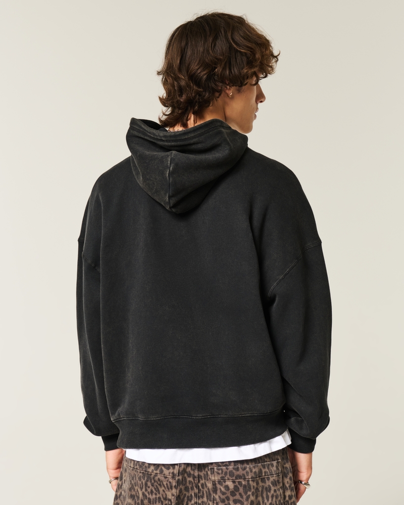 kapuzenpullover im taschenstil mit kordelzug und sternenapplikation