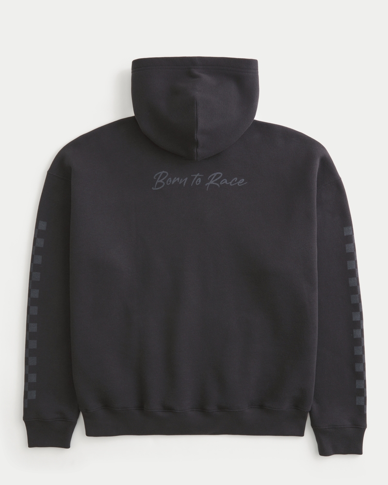 hoodie mit quadratischem mclaren-muster