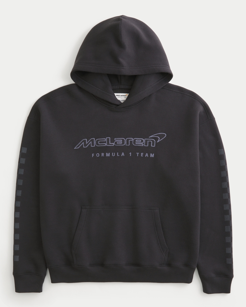 hoodie mit quadratischem mclaren-muster