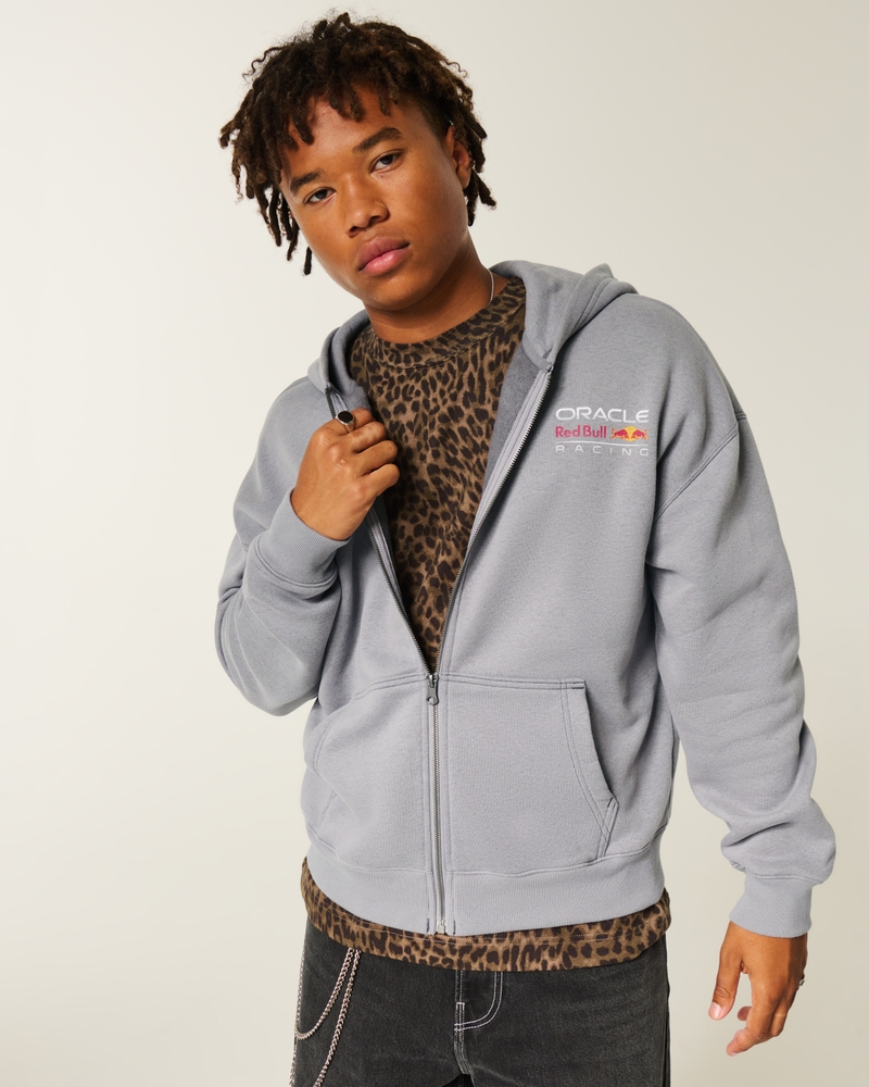 hoodie mit quadratischem mclaren-muster
