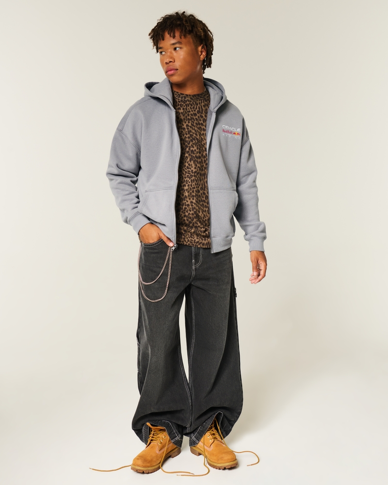 hoodie mit quadratischem mclaren-muster