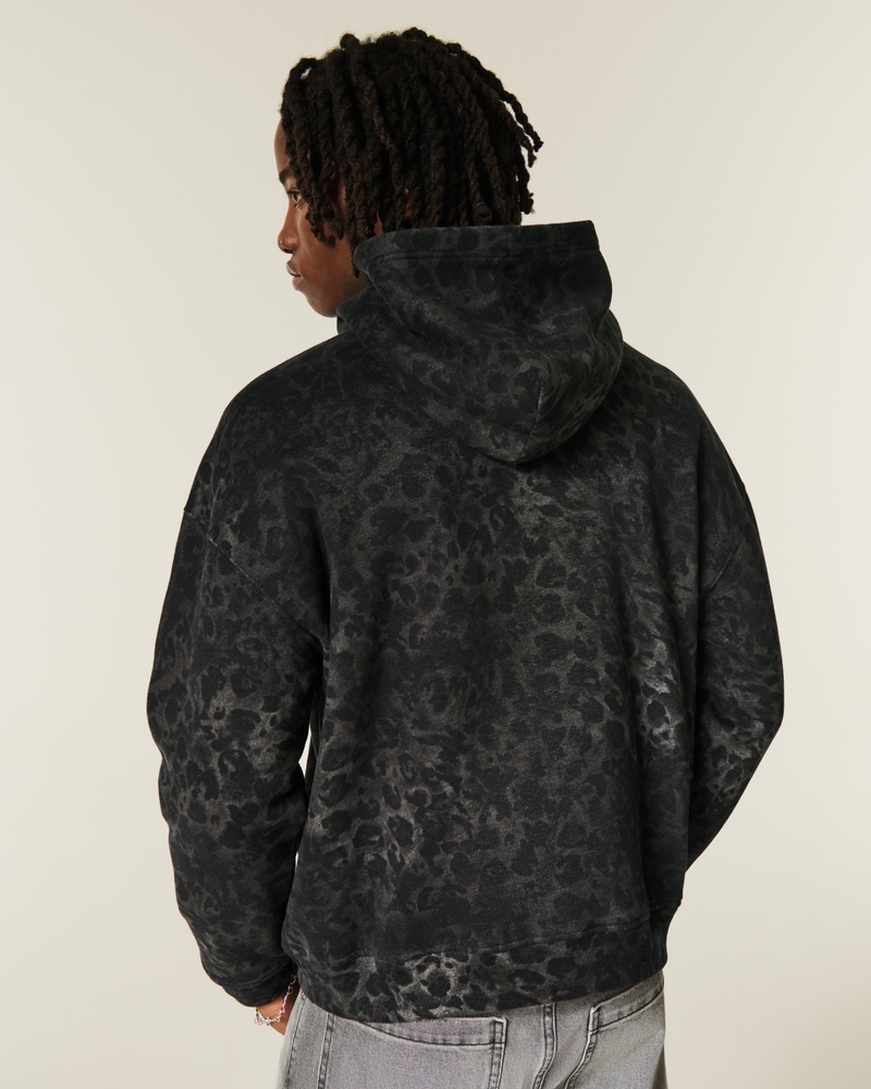 dodge hellcat-hoodie mit quadratischer passform