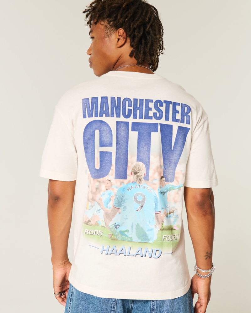 manchester city football club grafik-t-shirt