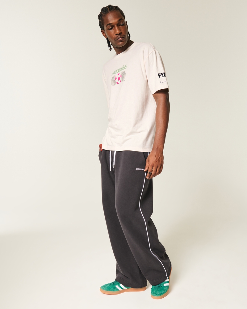italien wm-grafik quadratisch geschnittenes schweres t-shirt