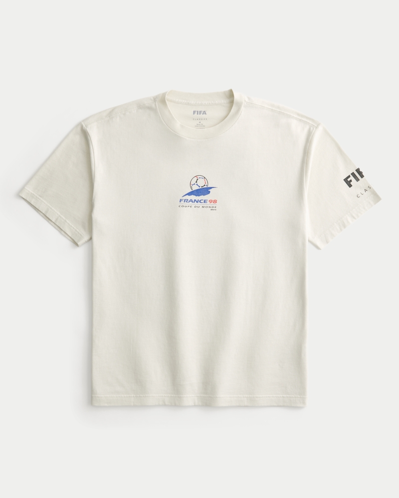 italien wm-grafik quadratisch geschnittenes schweres t-shirt