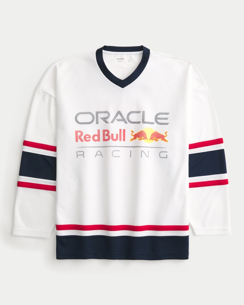 eishockeytrikot im taschenstil mit red bull racing team logo