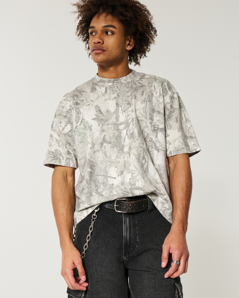 dickes kurzes t-shirt mit quadratischem rundhalsausschnitt