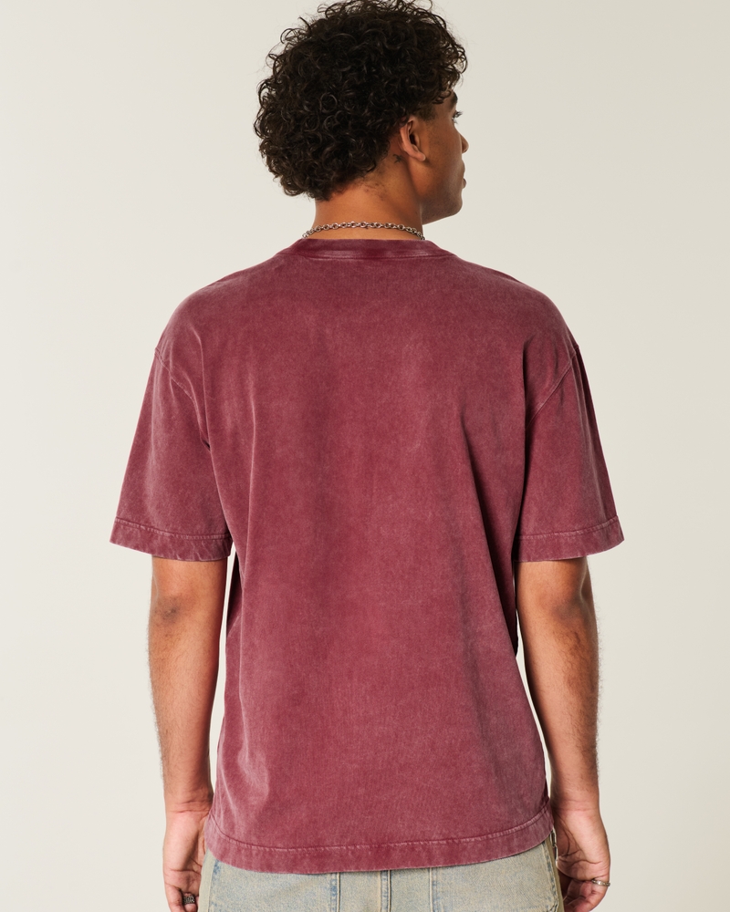 locker sitzendes grob gestricktes t-shirt mit rundhalsausschnitt und farbspritzer-effekt