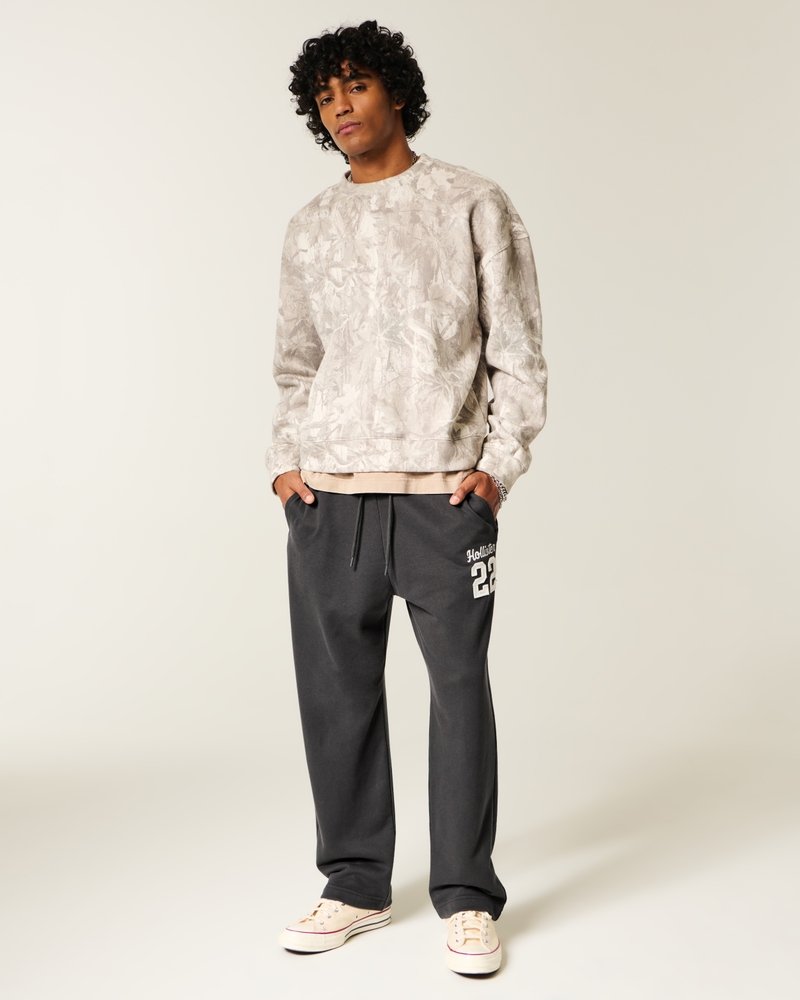 jogginghose aus frottee mit logoprint im taschenstil