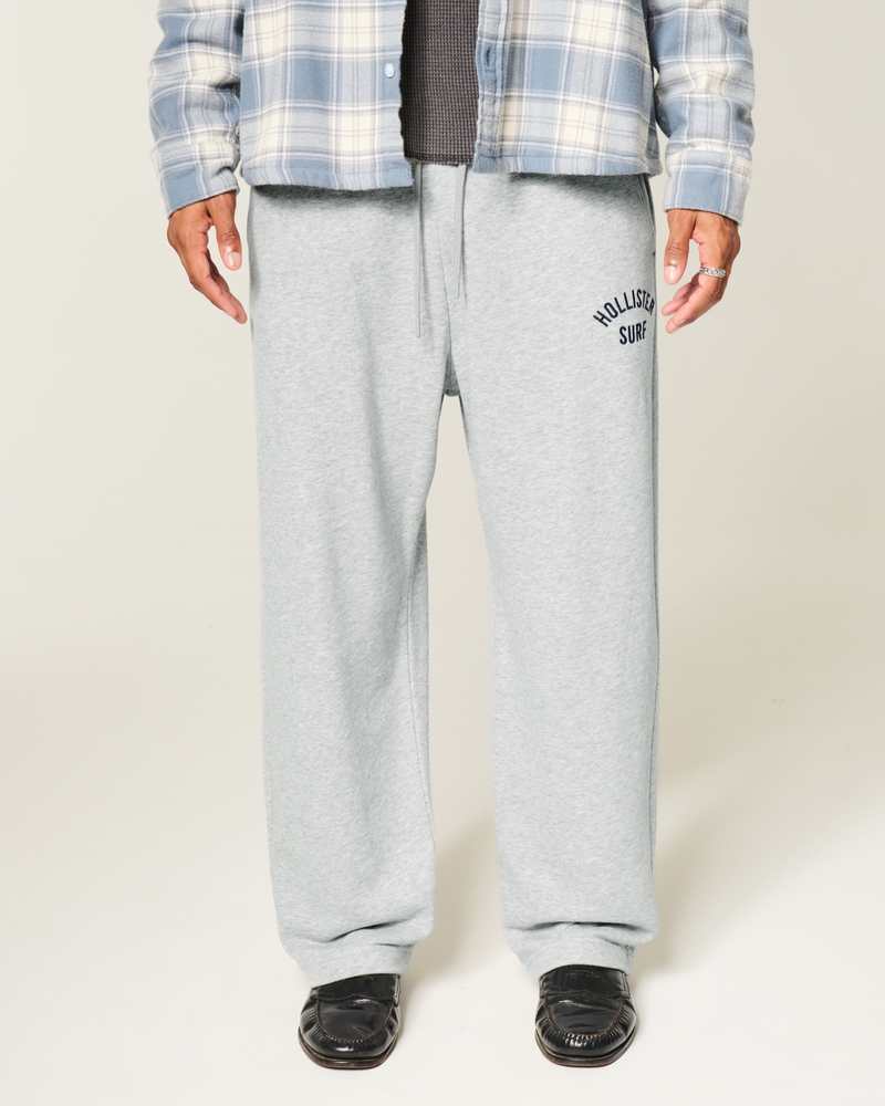 jogginghose aus frottee mit logoprint im taschenstil
