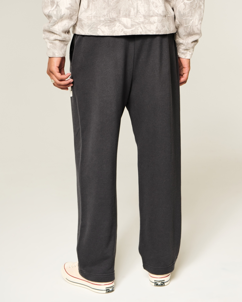jogginghose aus frottee mit logoprint im taschenstil