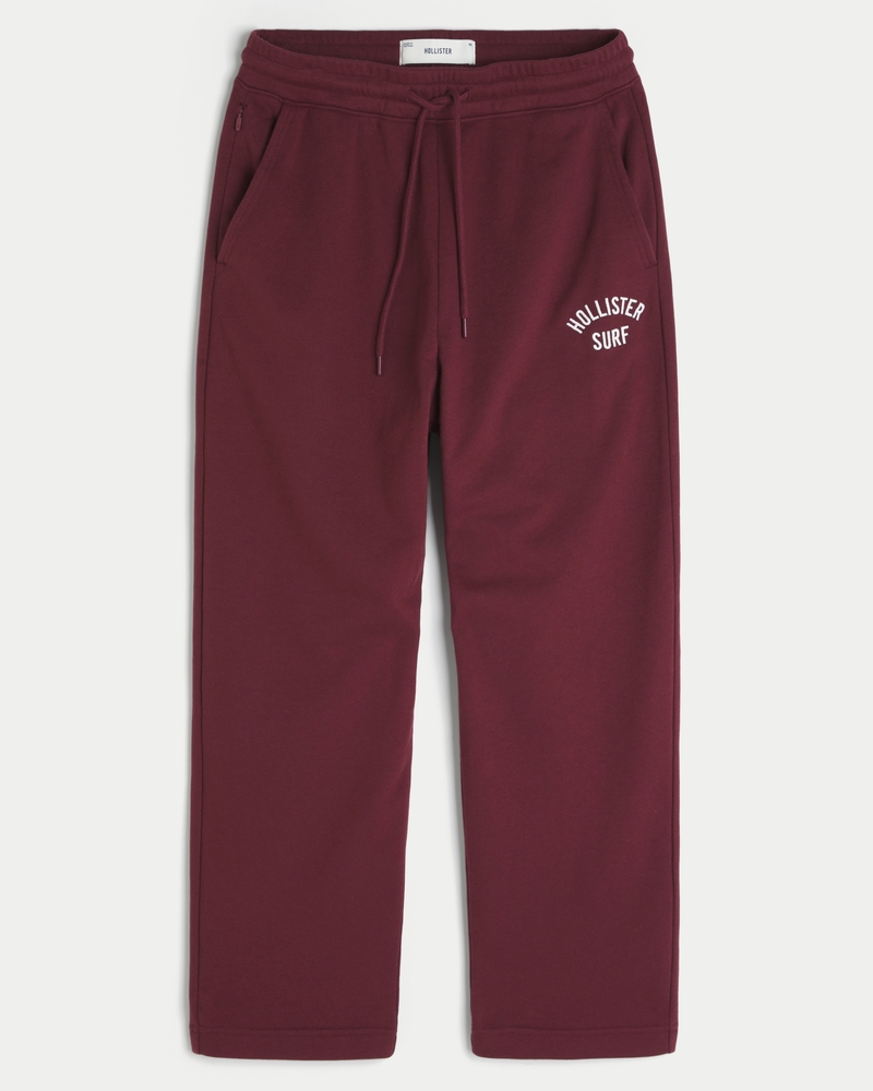 jogginghose aus frottee mit logoprint im taschenstil
