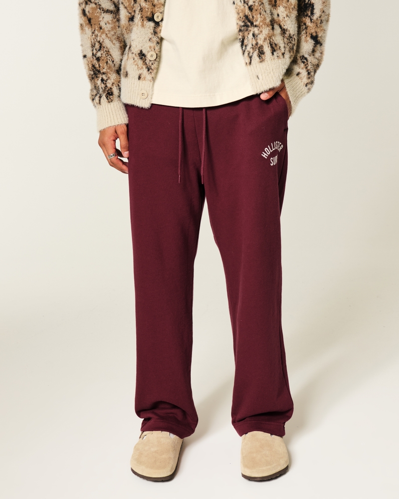 jogginghose aus frottee mit logoprint im taschenstil