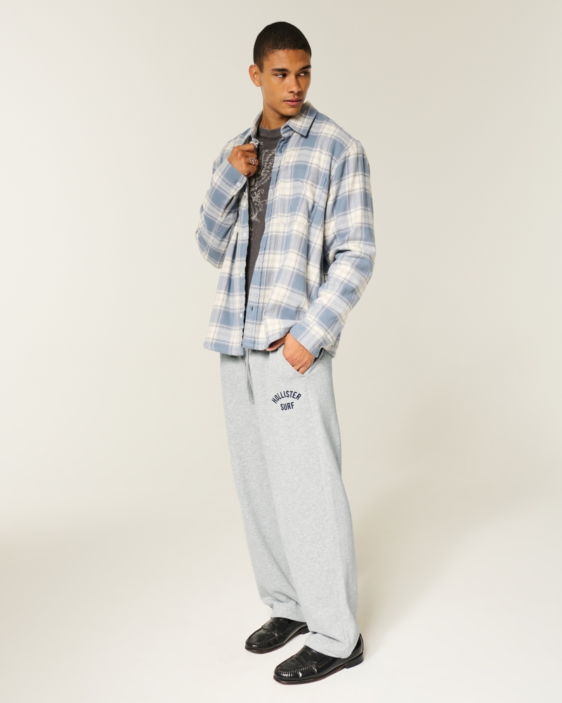 jogginghose aus frottee mit logoprint im taschenstil