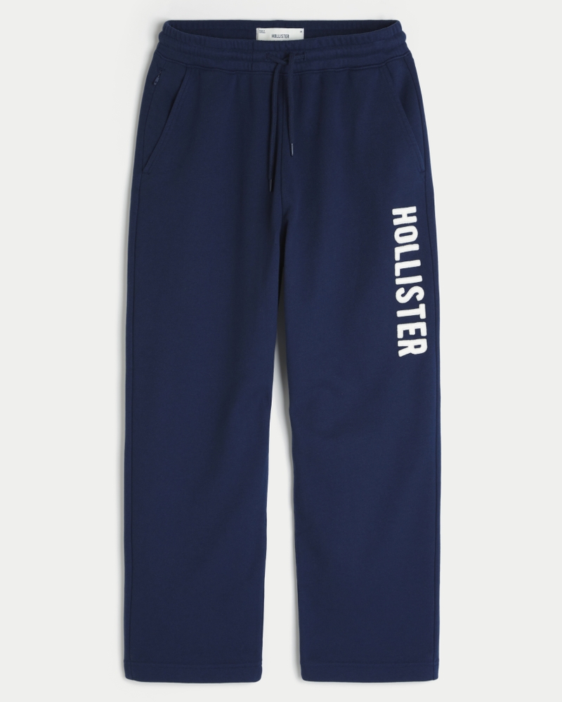 jogginghose aus frottee mit logoprint im taschenstil