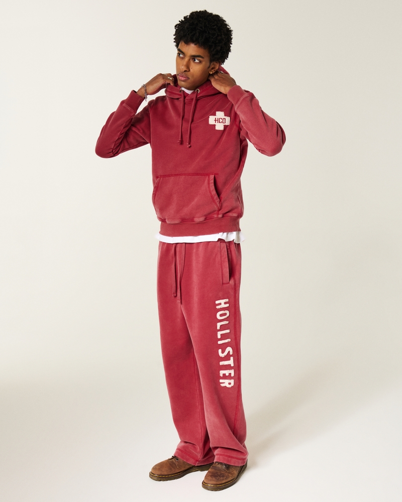 jogginghose mit logoprint aus der holiday vault-kollektion locker sitzend