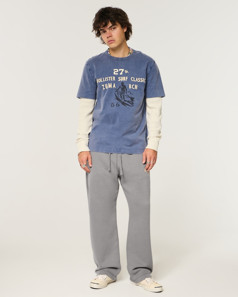 jogginghose mit logoprint aus der holiday vault-kollektion locker sitzend