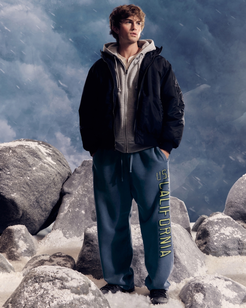 holiday vault release california print loose-fit sweatpants