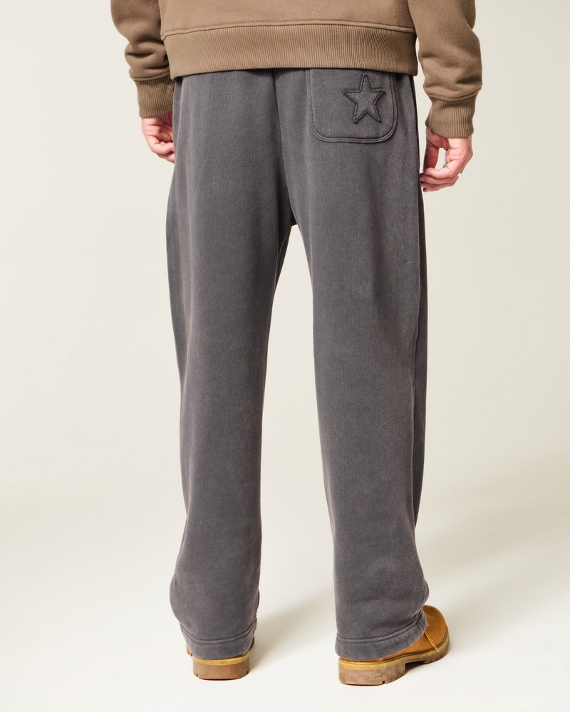 tasche mit spinnenstickerei locker sitzende jogginghose