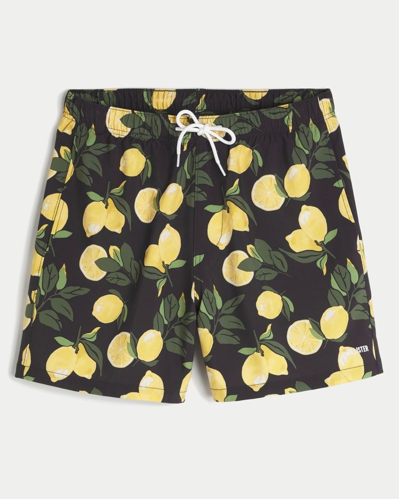 volleyball-badehose mit mittelhohem bund