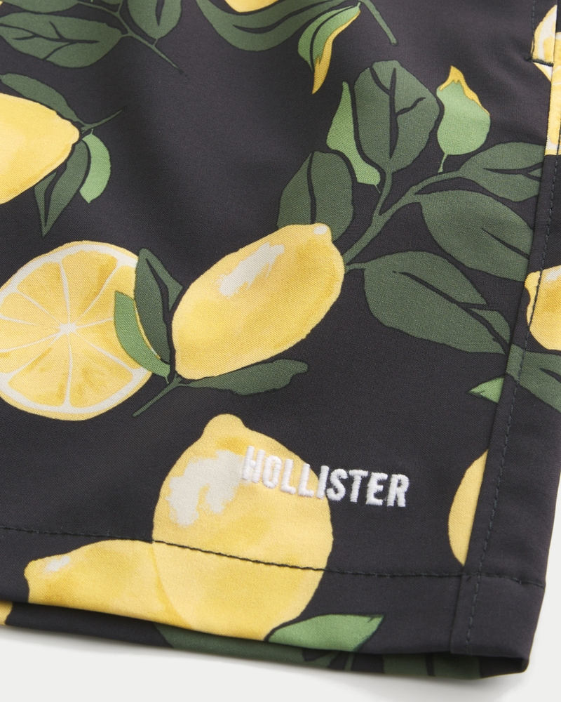 volleyball-badehose mit mittelhohem bund
