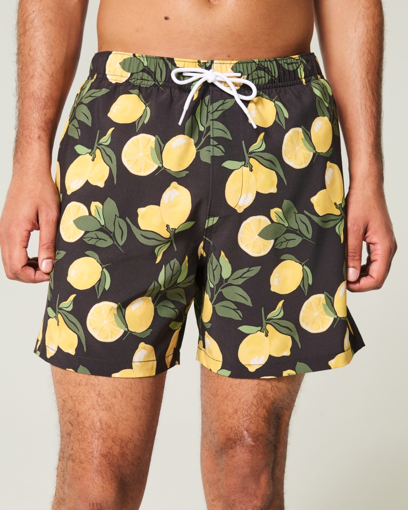 volleyball-badehose mit mittelhohem bund