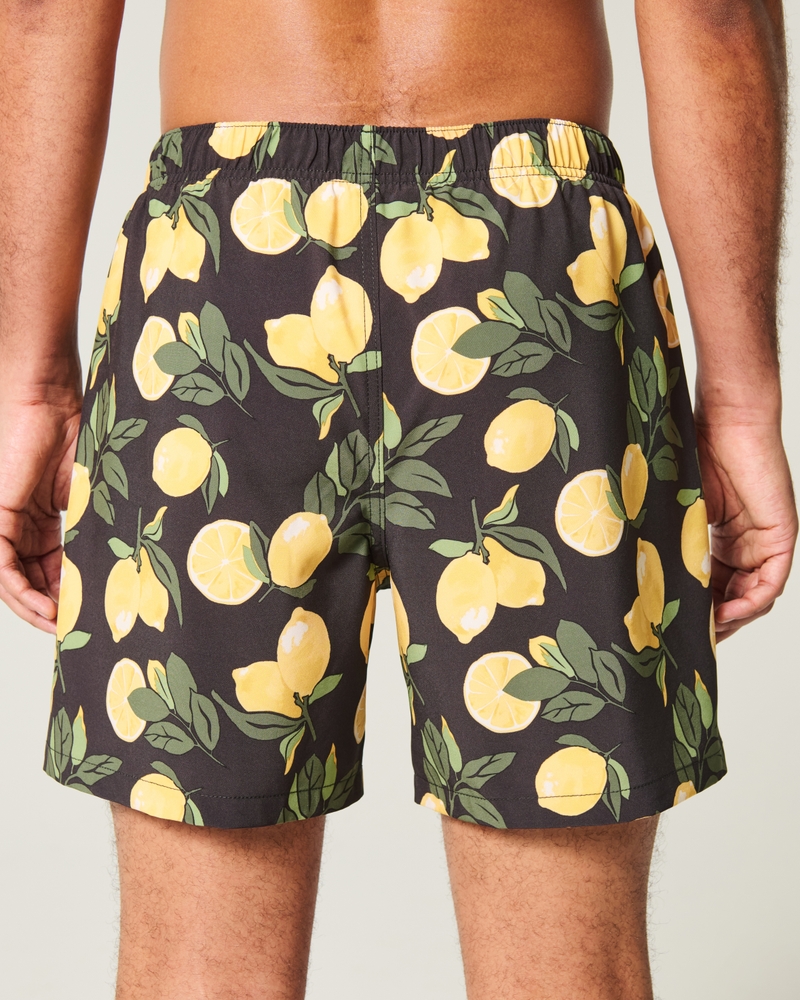 volleyball-badehose mit mittelhohem bund