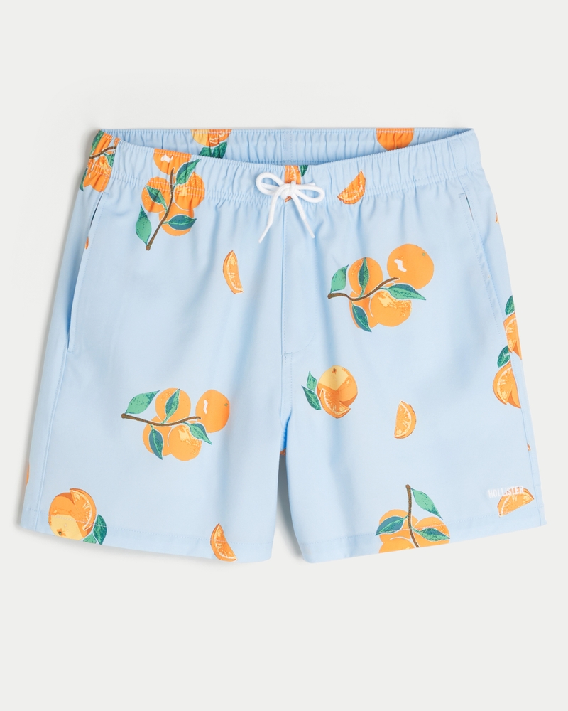 volleyball-badehose mit mittelhohem bund