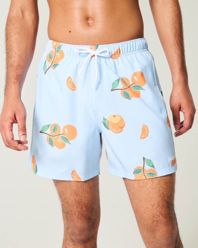 volleyball-badehose mit mittelhohem bund