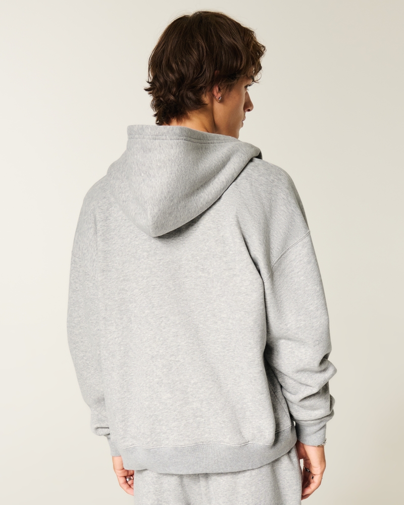 kapuzenpullover mit reißverschluss und muster „no fear