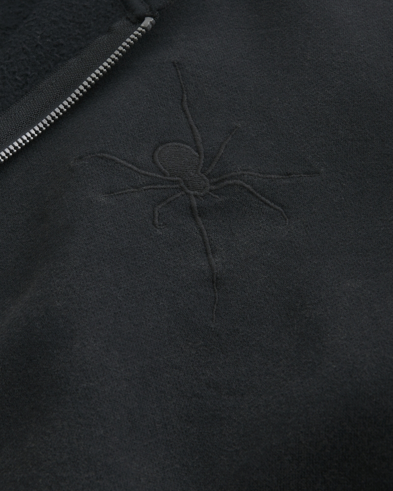 kapuzenpullover mit reißverschluss und muster „no fear