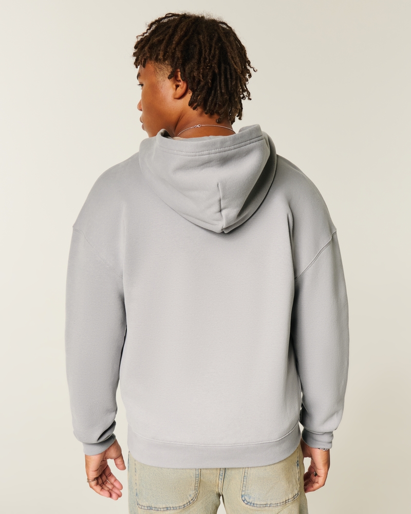 kapuzenpullover mit reißverschluss und muster „no fear